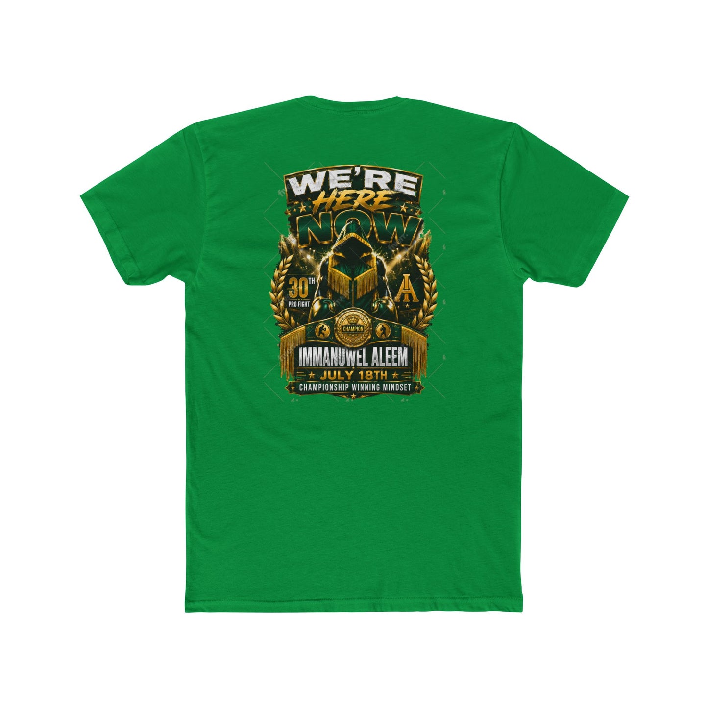 Crowned Initials Custom Tee — "Immanuwel Aleem July 18th" Memorial/Anniversary T-Shirt