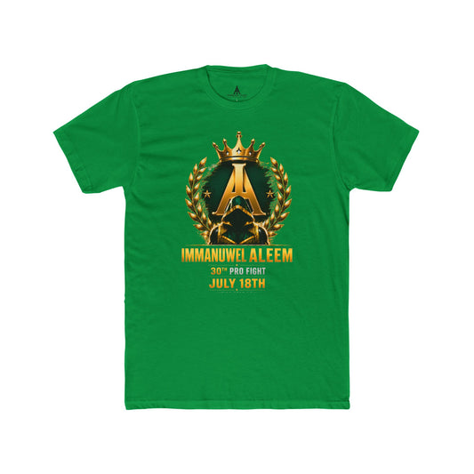 Crowned Initials Custom Tee — "Immanuwel Aleem July 18th" Memorial/Anniversary T-Shirt